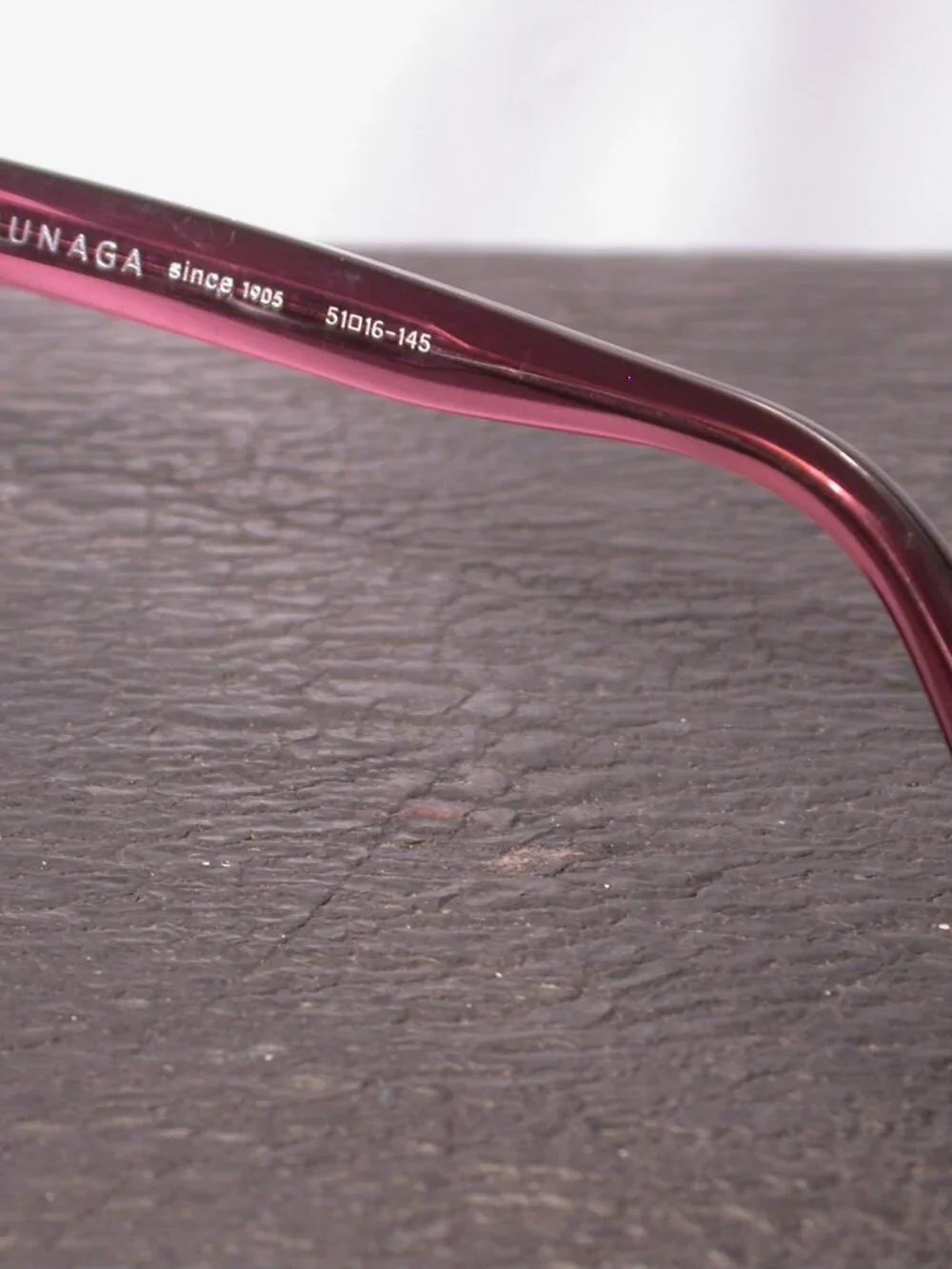 Masunaga Pink Crystal Clear Classic Japanese Eyeglasses Frames Made in Japan